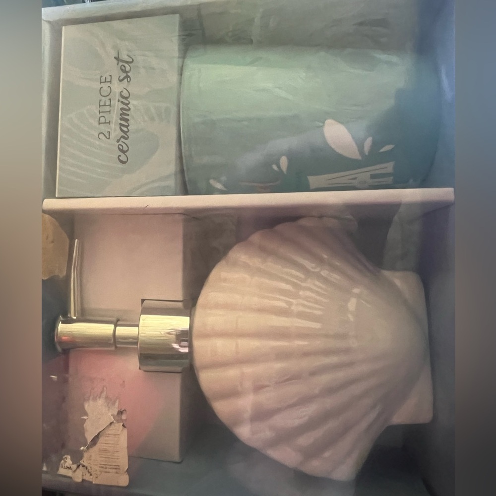 Seashell 2 Piece Ceramic Set
